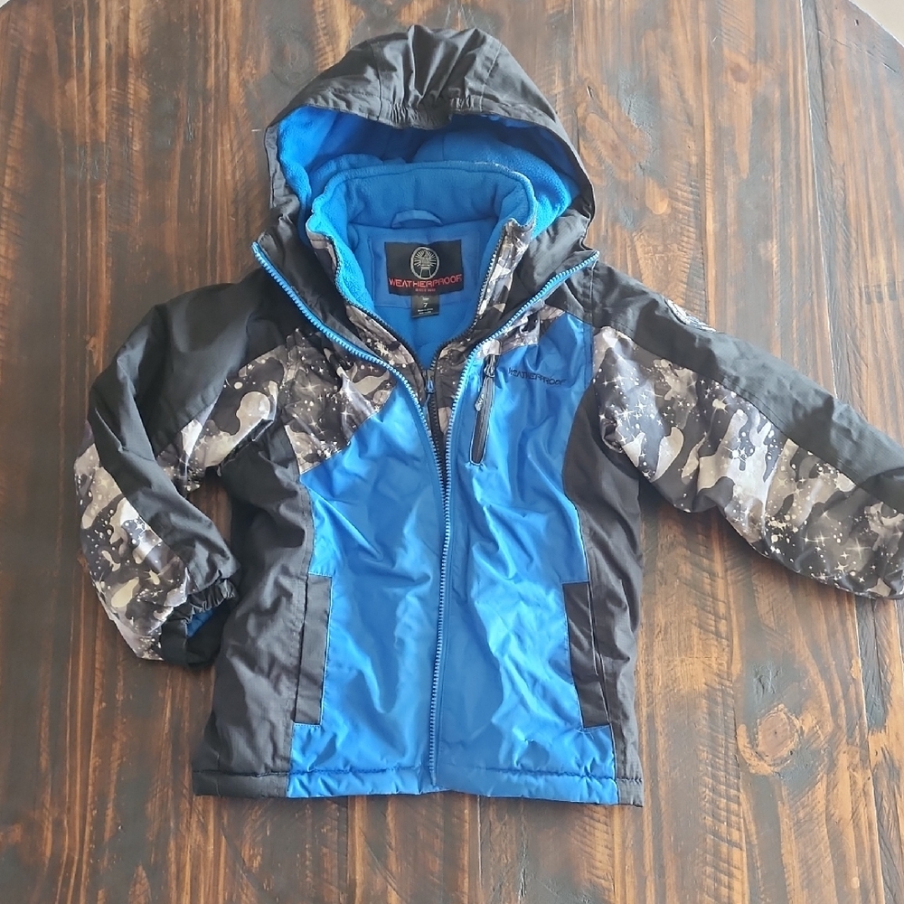 Weatherproof Kids Jacket - Blue and Black